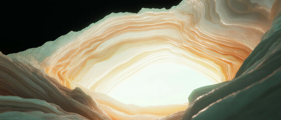 Poster - Textured onyx background with central space for design elements and tactile features