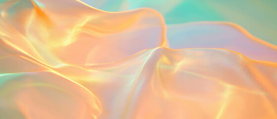 Poster - Elegant transparent digital waves creating a subtle abstract background effect