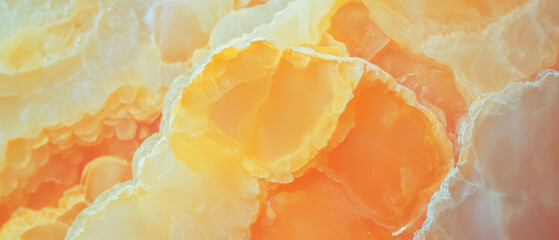 Poster - Vibrant yellow onyx background with cheerful central focal point design for creative projects