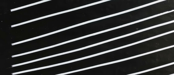 Poster - Black lined paper background with white lines and contrasting banner design for creative projects