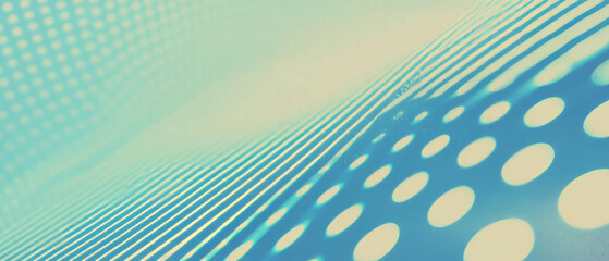 Poster - Elegant blue dotted paper background with darker dots and calming space for text