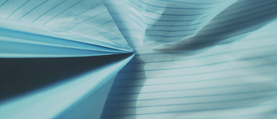 Poster - Blue lined paper background with a textured feel and clearer central area for notes
