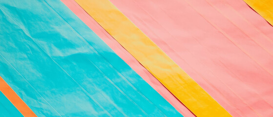 Poster - Vibrant colored lined paper background with empty space for design customization