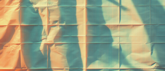 Poster - Grid paper background with light texture and central empty space for design elements