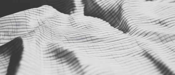 Poster - Soft folds and textures in light gray grid paper create a calming background for creativity
