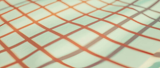 Poster - Light gray grid paper background with central empty space for design projects and notes