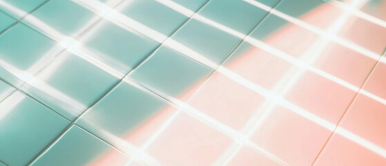 Poster - Light gray grid paper background with empty space for creative projects