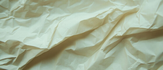 Poster - Wrinkled lined paper background with space for logo and textured banner design element