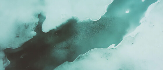 Aufkleber - Abstract watercolor washes showcase blended colors and soft textures in calming composition