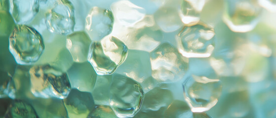 Poster - Capturing the beauty of acid-etched glass with smooth and translucent textures