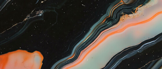 Poster - Exploring the beauty of agate with vibrant banded patterns and unique textures