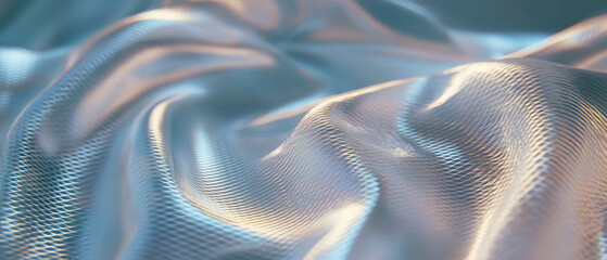 Poster - Exploring the flexible and intricate texture of aluminum wire mesh