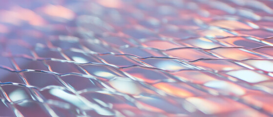 Poster - Exploring the flexible texture and intricate weave of aluminum wire mesh