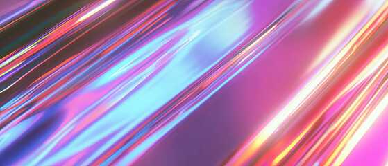 Poster - Creative aluminum texture with chemical milling and neon highlights for modern design