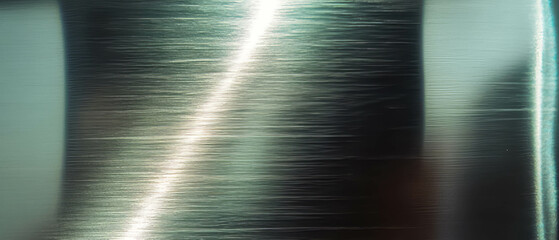 Aufkleber - Elegant brushed aluminum texture with fine lines showcasing a sleek metallic sheen