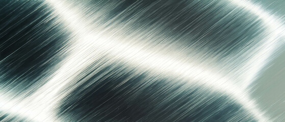 Poster - Brushed aluminum texture showcasing fine lines and a metallic sheen effect