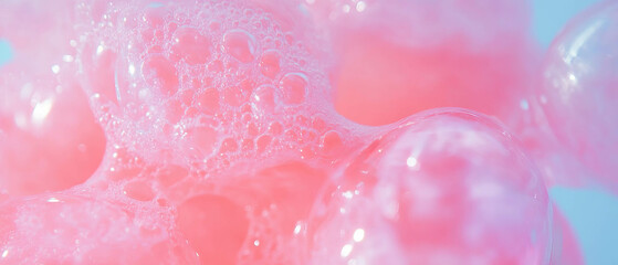 Poster - Texture of chewed bubblegum showing dull pink hue and reduced shine