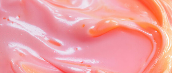 Poster - Swirled bubblegum texture showcasing smooth, blended colors and patterns