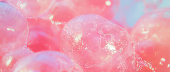Poster - Bubblegum with sugar coating showcasing sweet and grainy texture