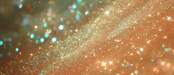 Aufkleber - Chunky glitter texture with large particles creating a vibrant sparkling effect