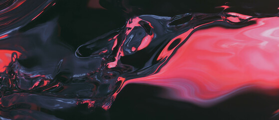 Aufkleber - Vibrant reflections on colored anodized aluminum surface with smooth texture
