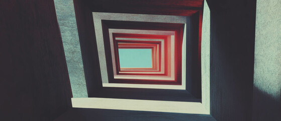 Poster - Exploring the interplay of converging lines and vanishing points in a dynamic perspective