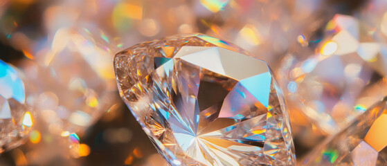 Aufkleber - Discover the beauty of dazzling diamonds with multifaceted brilliance and clarity