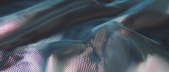 Poster - Exploration of expanded aluminum texture with a unique mesh-like pattern for various applications