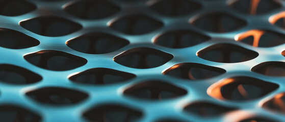 Poster - Exploring the intricate texture of forged aluminum with a strong structural design