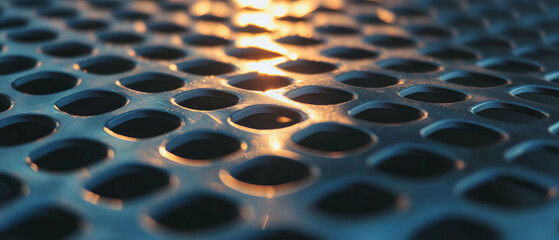 Poster - Unique texture of forged aluminum showcasing strength and attention to detail