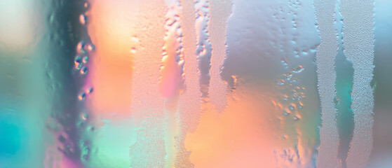 Poster - Frosted glass texture with vibrant colored flecks that diffuse light beautifully