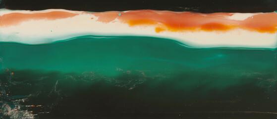 Poster - Fused glass art showcasing vibrant layered colors and smooth textures