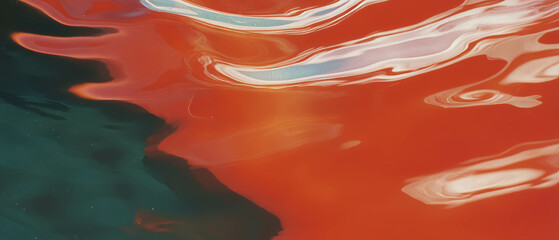 Poster - Exploring the vibrant texture and colors of fused glass art with fluid layers