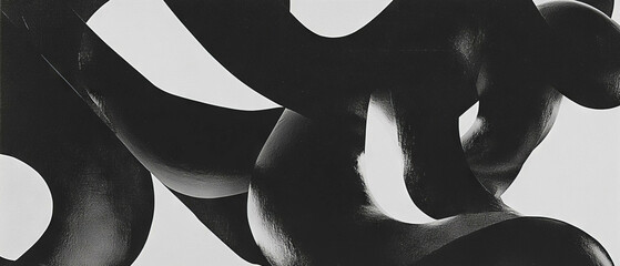 Aufkleber - Exploration of texture and form through interlocking shapes and abstract figures