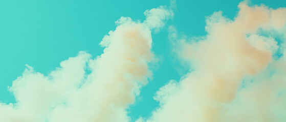 Poster - Morning mist envelops the landscape, creating a serene atmosphere at dawn