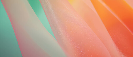 Poster - Ombre ribbons showcasing smooth color transitions and delicate blending effects