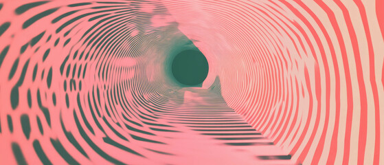 Aufkleber - Vibrant patterns of op art create an immersive geometric experience in bold colors