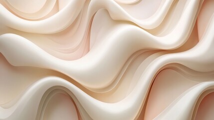 Poster - Gradient-filled polygons with smooth lines and subtle shadows, arranged to create a modern, abstract composition in soft pastel tones