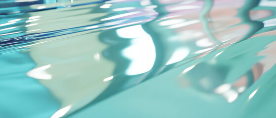 Poster - Polished aluminum surface reflecting light and showcasing smooth textures in an elegant design
