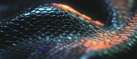 Poster - Exploring the intricate texture of reptile skin with its unique patterns and scales