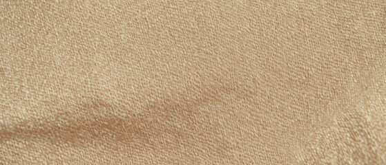 Poster - Rough burlap fabric showcasing coarse texture and natural fibers in detailed close-up view