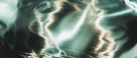 Poster - Satin aluminum texture with soft sheen and smooth surface reflections