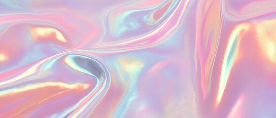 Fototapete - Silk charmeuse with glossy sheen and smooth texture in soft pastel hues