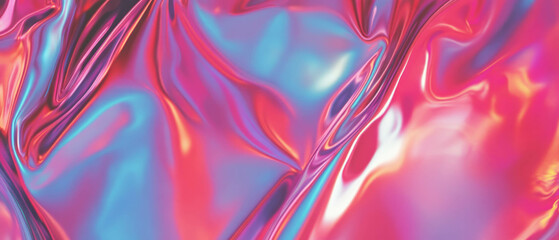 Poster - Glossy silk charmeuse with vibrant sheen and mesmerizing texture effects