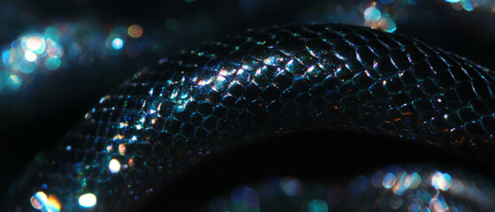 Poster - Captivating textures of snake scales showcasing smoothness and dynamic patterns