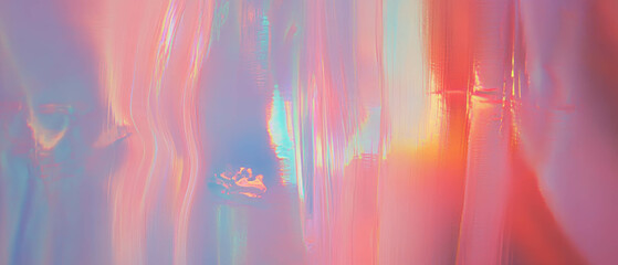 Poster - Teleportation beams reflecting shimmering light and creating dynamic movement effect