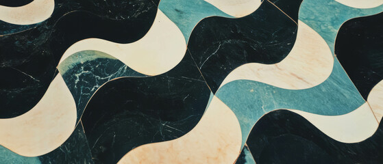 Poster - Exploring the dynamic allure of tessellated patterns in intricate floor designs