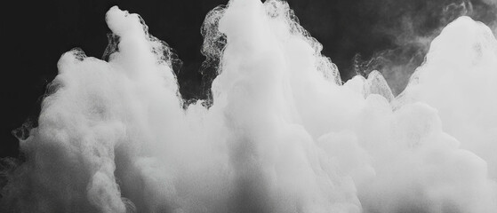Poster - Majestic waterfalls create a misty atmosphere with cascading water and towering cliffs