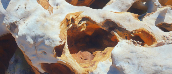 Aufkleber - Intricate patterns of tree bark showcasing rough texture and organic beauty