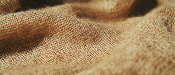 Poster - Texture of Tussah silk showcasing its coarse natural fabric and earthy color tones